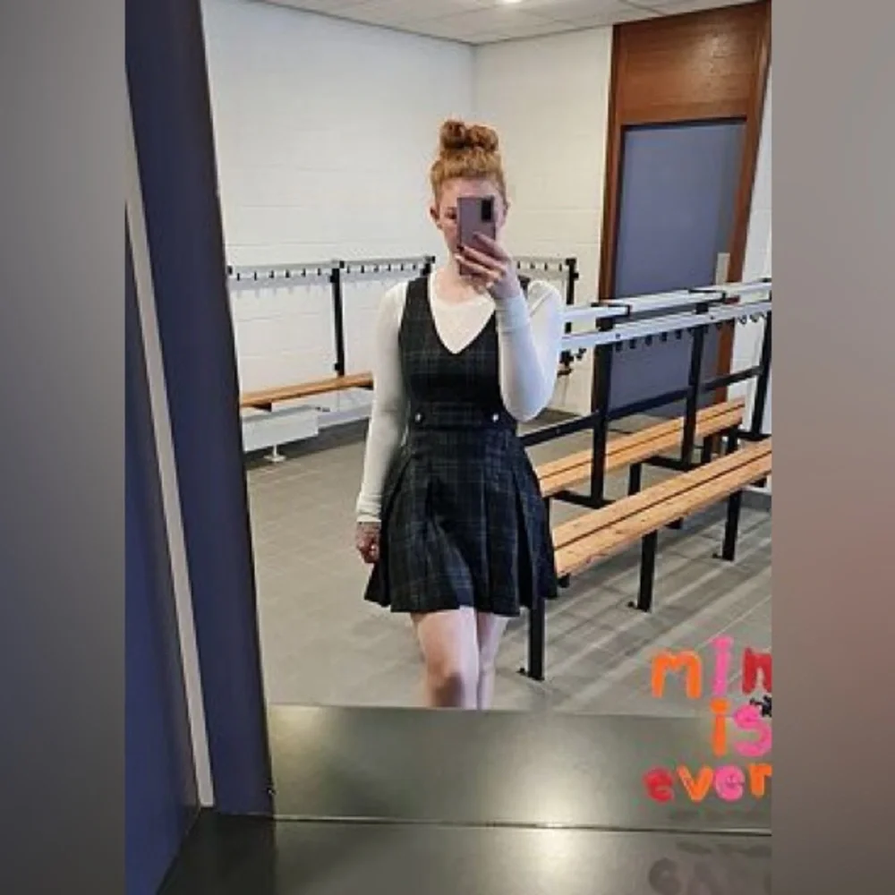 Disturbia Reckless Check Mini Pinafore Dress US 16 / UK 20 - Picture 12 of 12